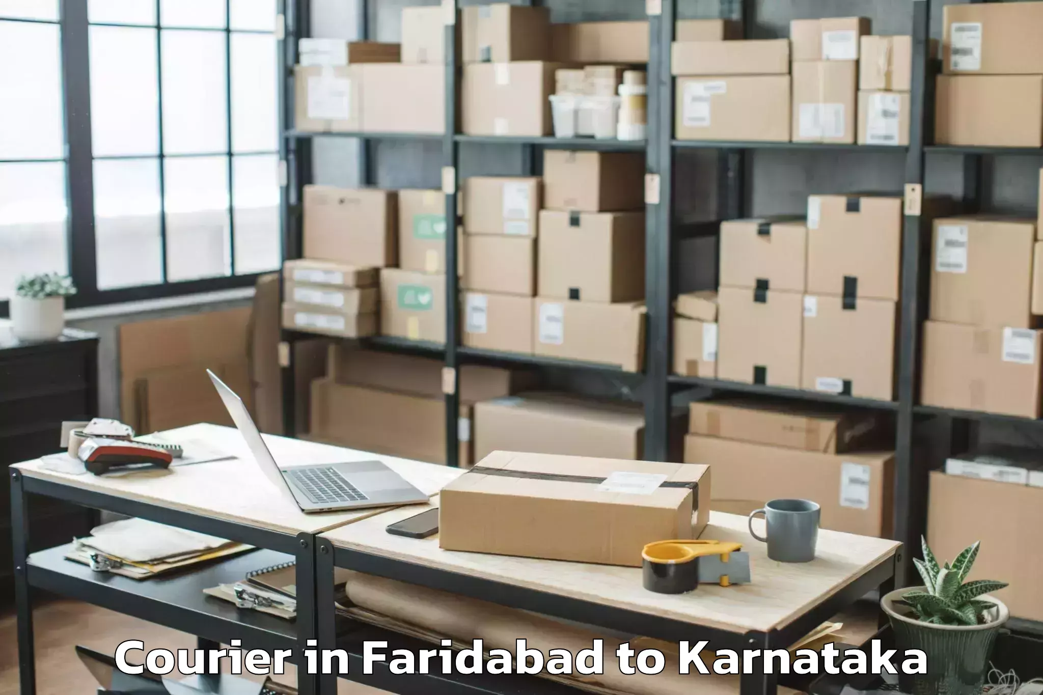 Book Faridabad to Hiriyur Courier